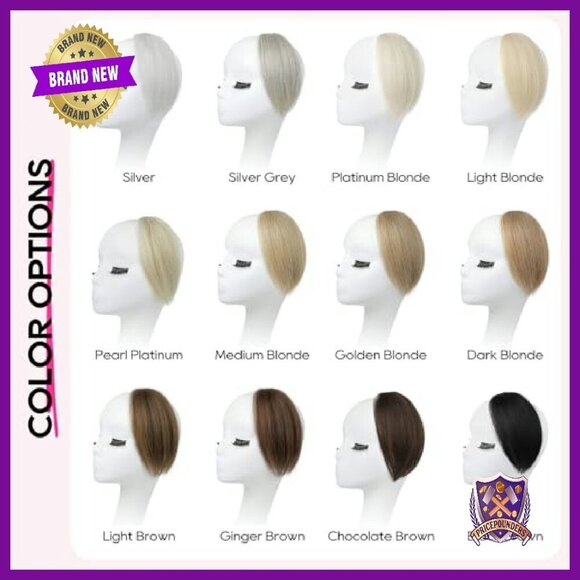 Clip-In Hair Volumizer 8 Inch Vegan Fiber Extensions Pack of 4 main image 6